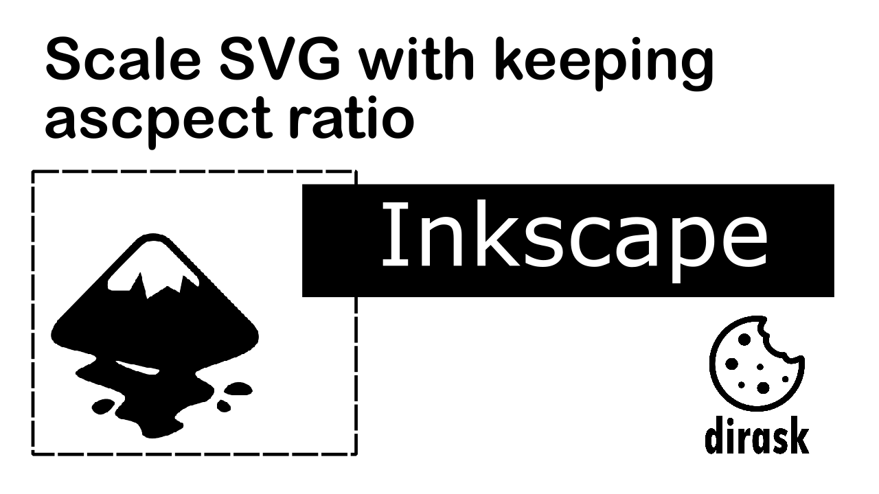 Imagem svg de escala do Inkscape, mantendo a proporção - Introdução à imagem